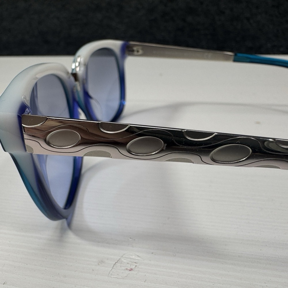 Emilio Pucci EP 186W Blue Gradient Sunglasses Italy Designer Statement - Picture 3 of 12